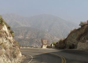 Angeles Crest Highway winding through mountains