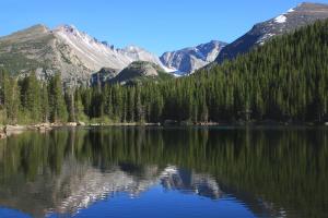 Bear Lake with mountain reflection