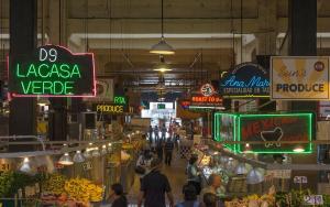 A bustling scene inside the historic Grand Central Market