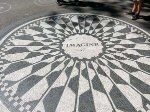 The Imagine mosaic at Strawberry Fields