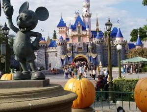 Disneyland Park decorated for Halloween