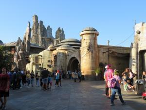 Entrance to Star Wars: Galaxy's Edge at Disneyland Park