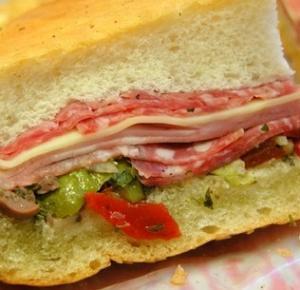 Famous Muffuletta sandwich at Frank's