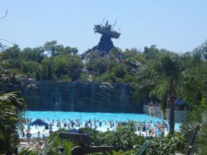 View of the surf pool at Typhoon Lagoon, Disney World