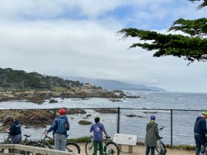 Bikers at Sunset Point Overlook