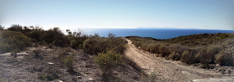 Crystal Cove hiking trails panorama