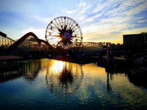 Twilight view of California Adventure Park