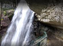 Annecy d'Angon waterfall by Mathias Combelle