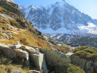 Chamonix France - View from Aiguille du Midi Cable Car 