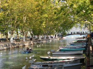 Anncey France Thiou River to Lake