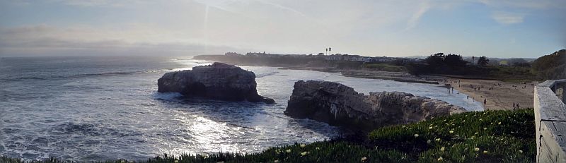 Nature: Panoramic view of Santa Cruz, CA