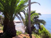 Scenic gazebo and Las Brisas patio at Heisler Park in Laguna Beach