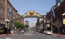 San Diego Gaslamp Quarter - entrance from the waterfront - Wikipedia