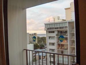View from a room at a Waikiki resort