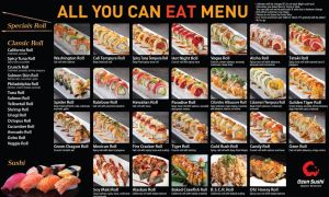 Ozen Sushi Menu