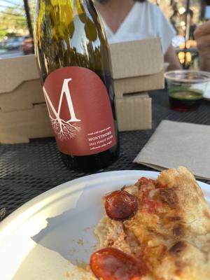 Lucky Penny wine and Pizza